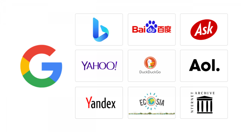 Search engine icons